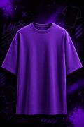 Custom Purple Oversized T-Shirt | Design Your Own T-Shirt | SwagSole