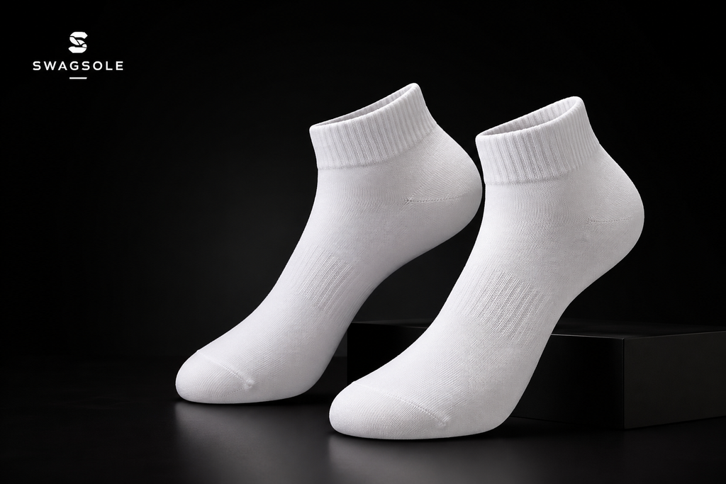 SwagSole Premium Cotton Ankle Socks | 3+1 Combo | Everyday Comfort