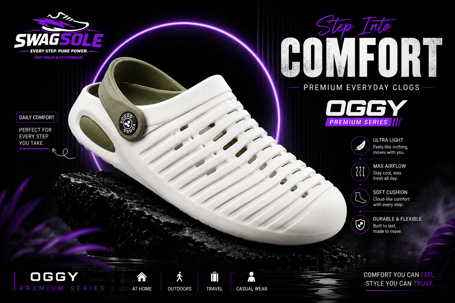 SWAGSOLE  Premium Everyday Clogs