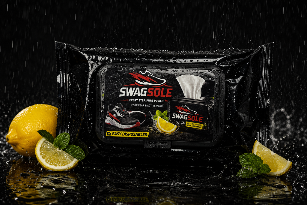 SWAGSOLE Instant Shoe Cleaning Wipes – Lemon Fresh