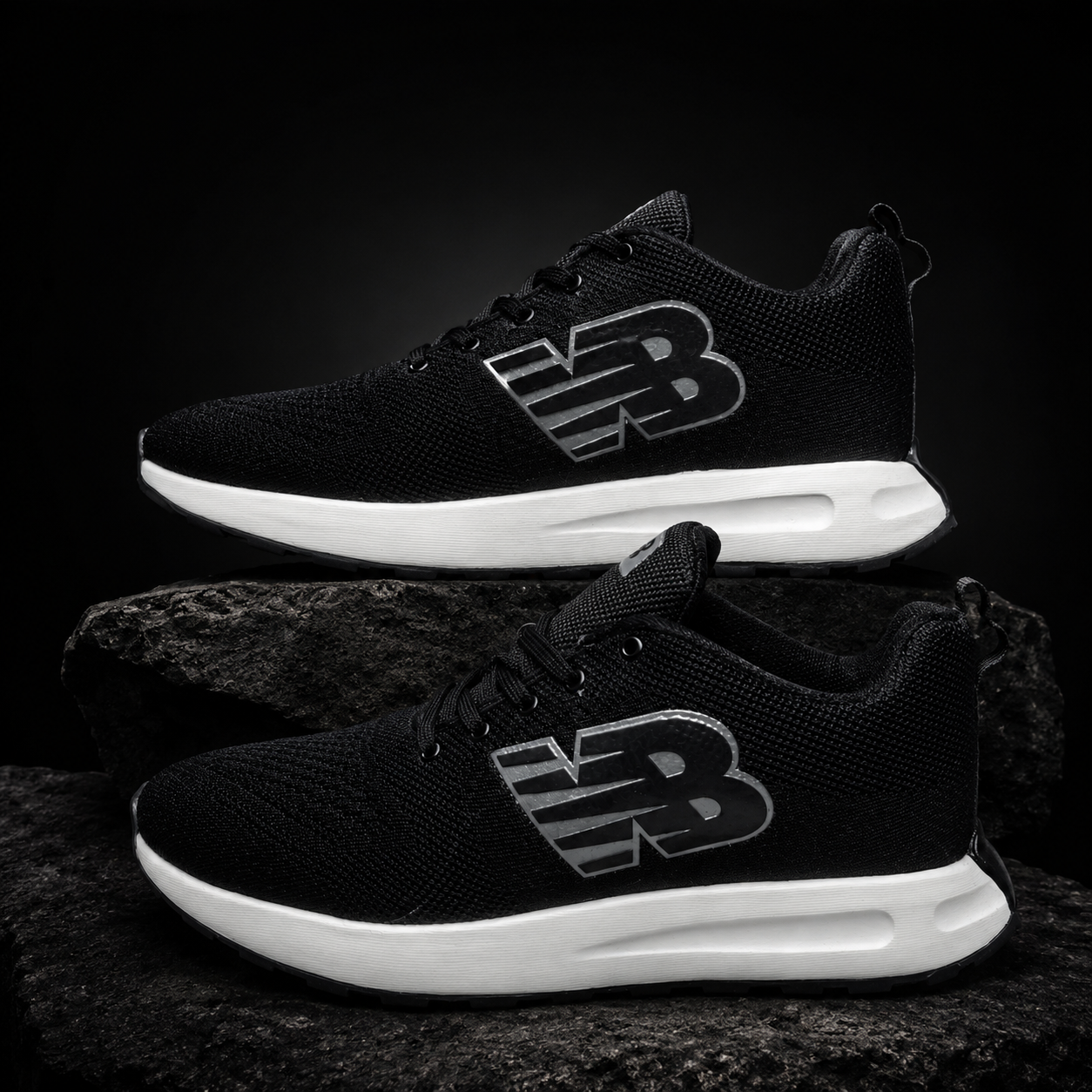 SWAGSOLE Urban Active Black Sports Shoes | Neo bond series