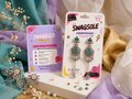 SwagSole Small Emerald Green Kashmiri Korean Drop Earrings | Luxury Streetwear