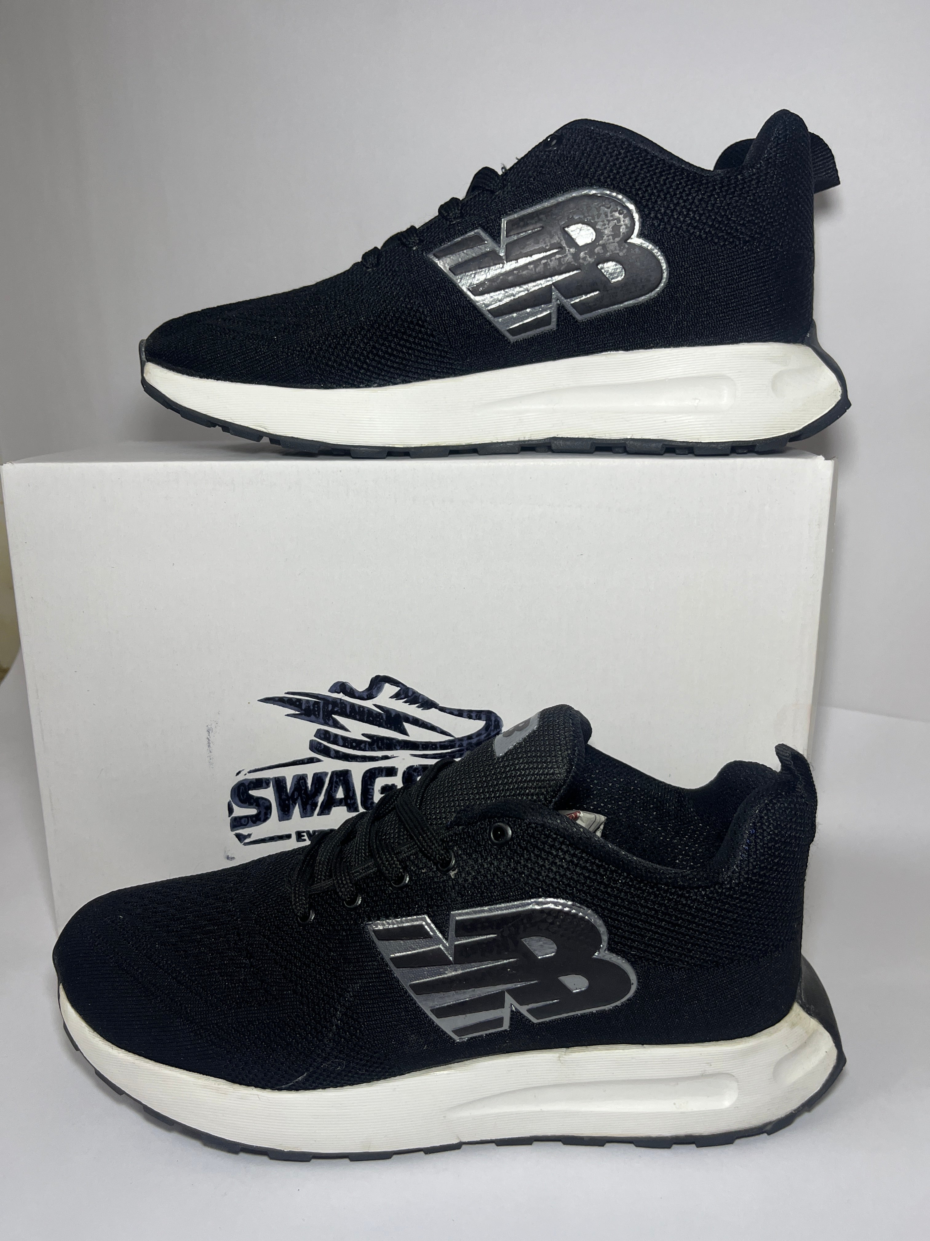 SWAGSOLE Urban Active Black Sports Shoes | Neo bond series