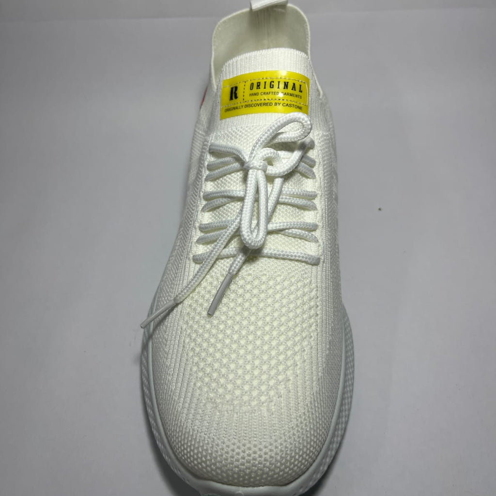 SWAGSOLE Luxury Inspired White Comfort Trainers | Sixty ml
