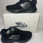 SWAGSOLE Urban Active Black Sports Shoes | Neo bond series