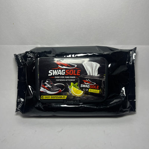 SWAGSOLE Instant Shoe Cleaning Wipes – Lemon Fresh | Easy Disposable | Shoe Wipes